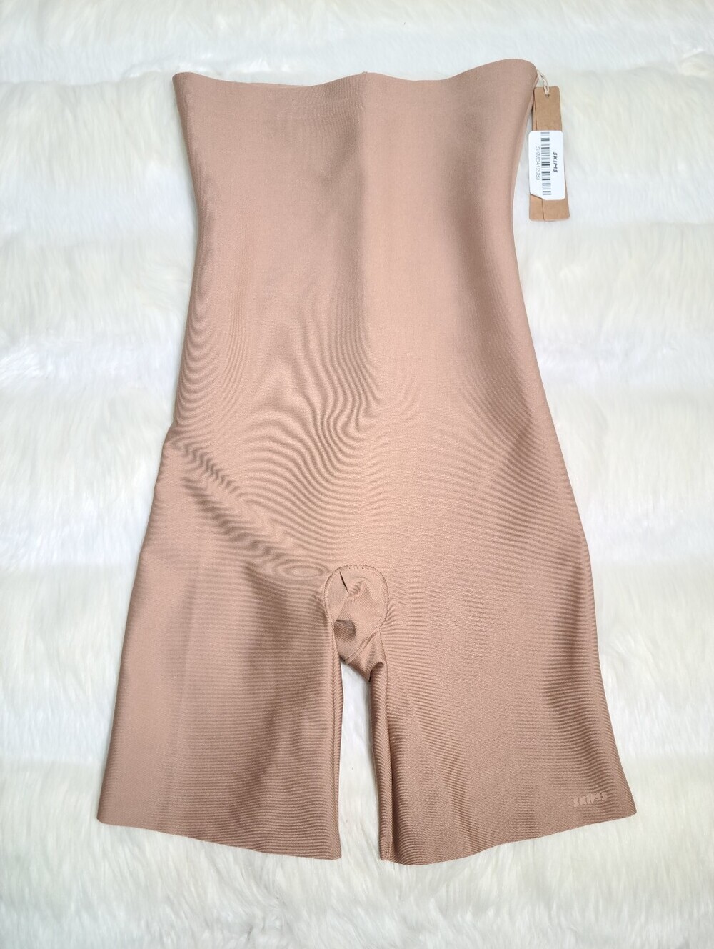 SKIMS Body Core Sculpt High Waisted Mid Thigh Shorts Tan Sienna Women XL NEW